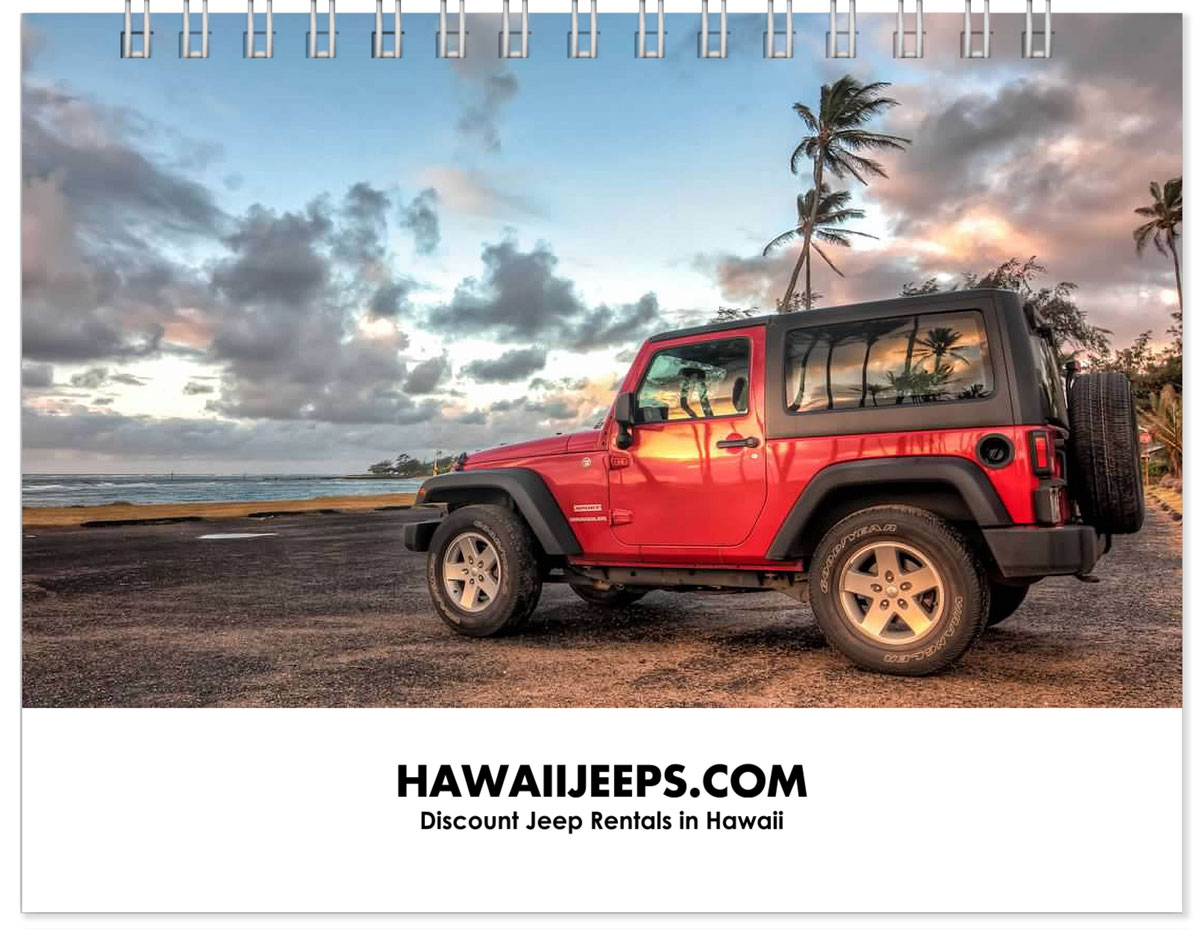 Hawaii Jeeps Rebooking Calendar